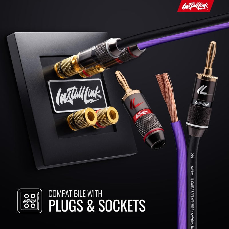 Install Link 14 AWG Gauge Speaker Wire Cable (250 Feet) Stereo, Car or Home Theater (CCA) - Image 4